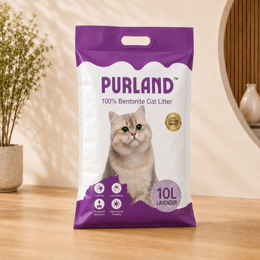 Arena sanitaria para gato Purland aroma lavanda