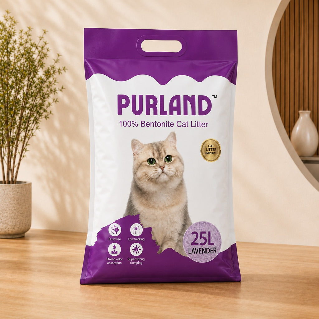 Arena sanitaria para gato Purland aroma lavanda