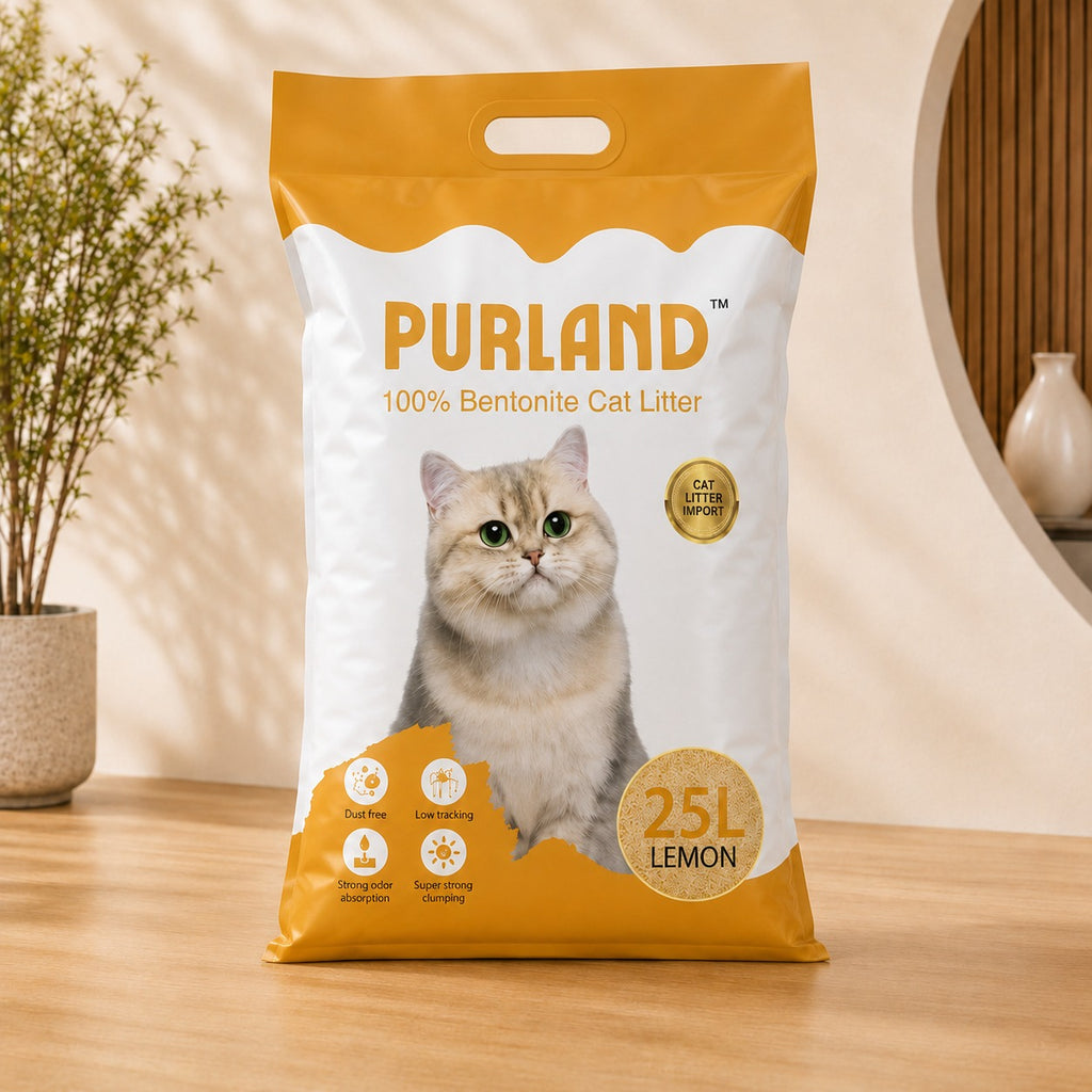Arena sanitaria para gato Purland aroma limón
