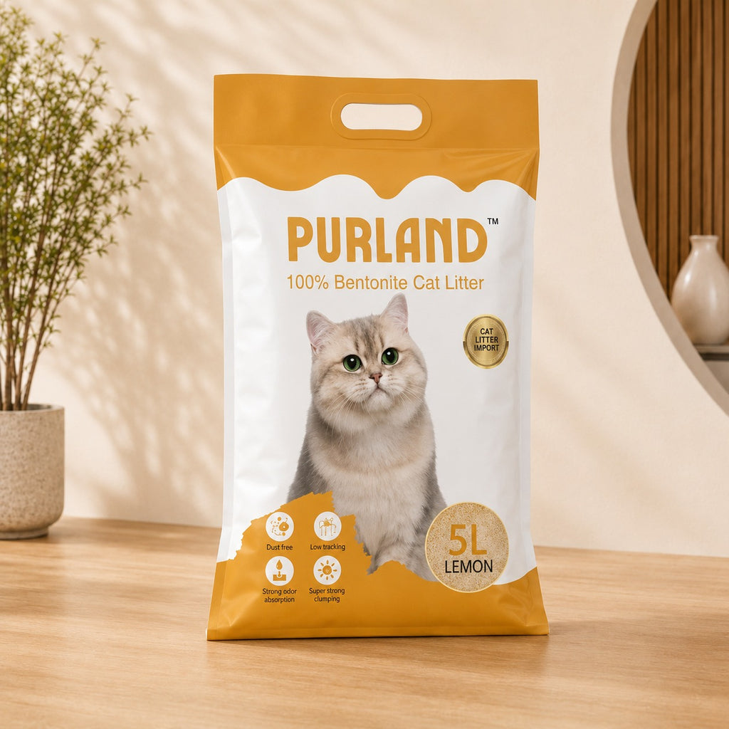 Arena sanitaria para gato Purland aroma limón