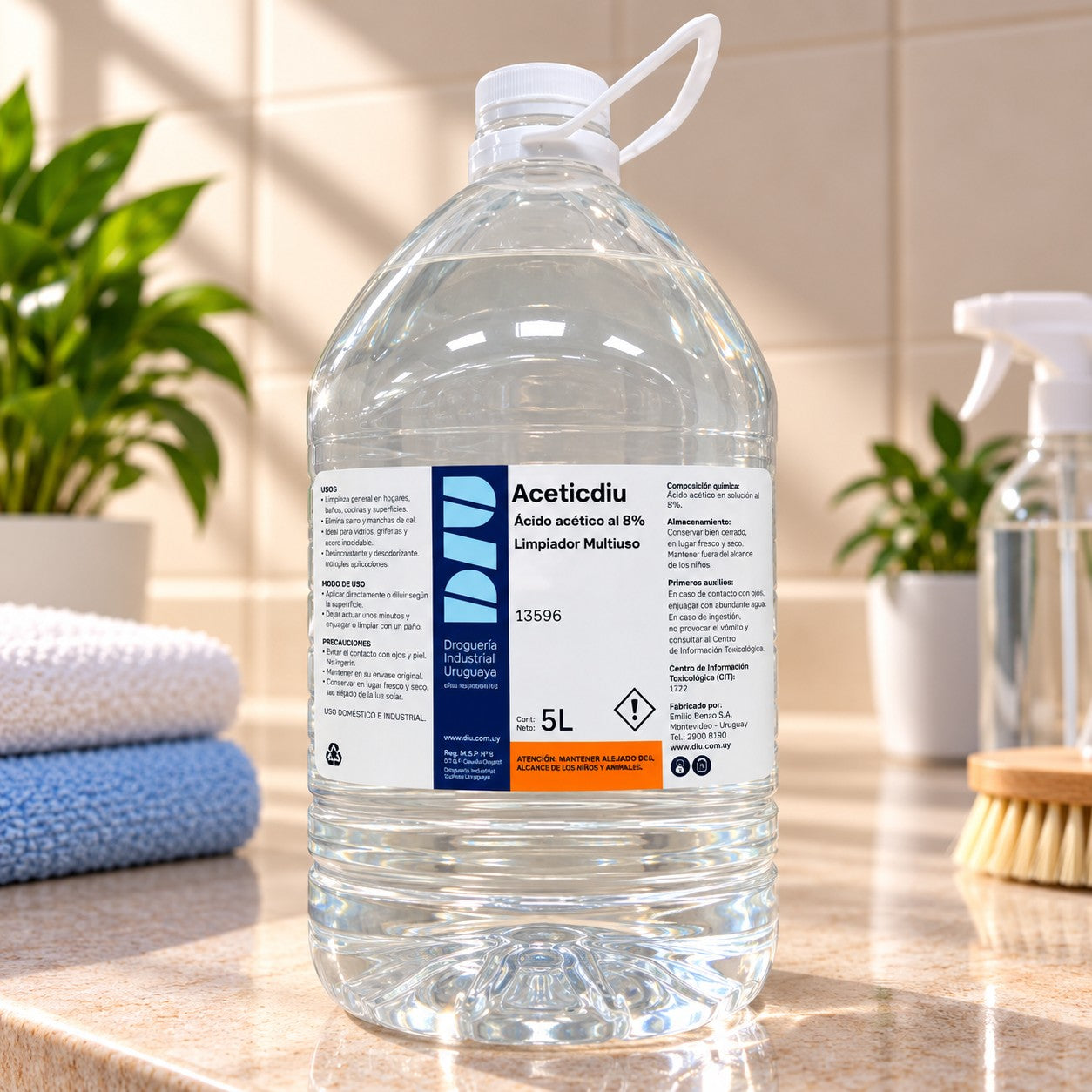 Aceticidu Ácido Acético 8% Limpiador Multiuso DIU – 5L