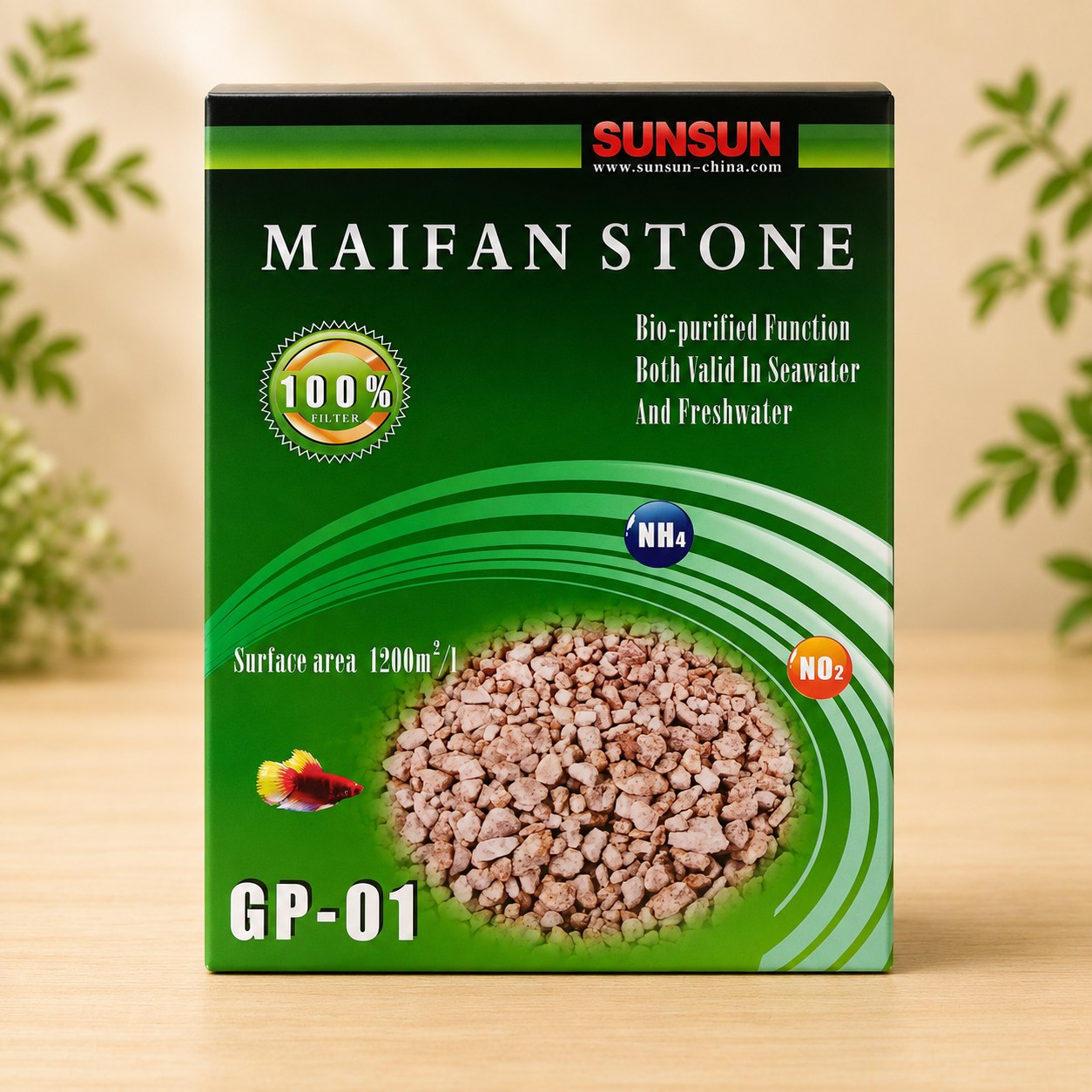 Piedra filtrante Maifan Stone SUNSUN GP-01