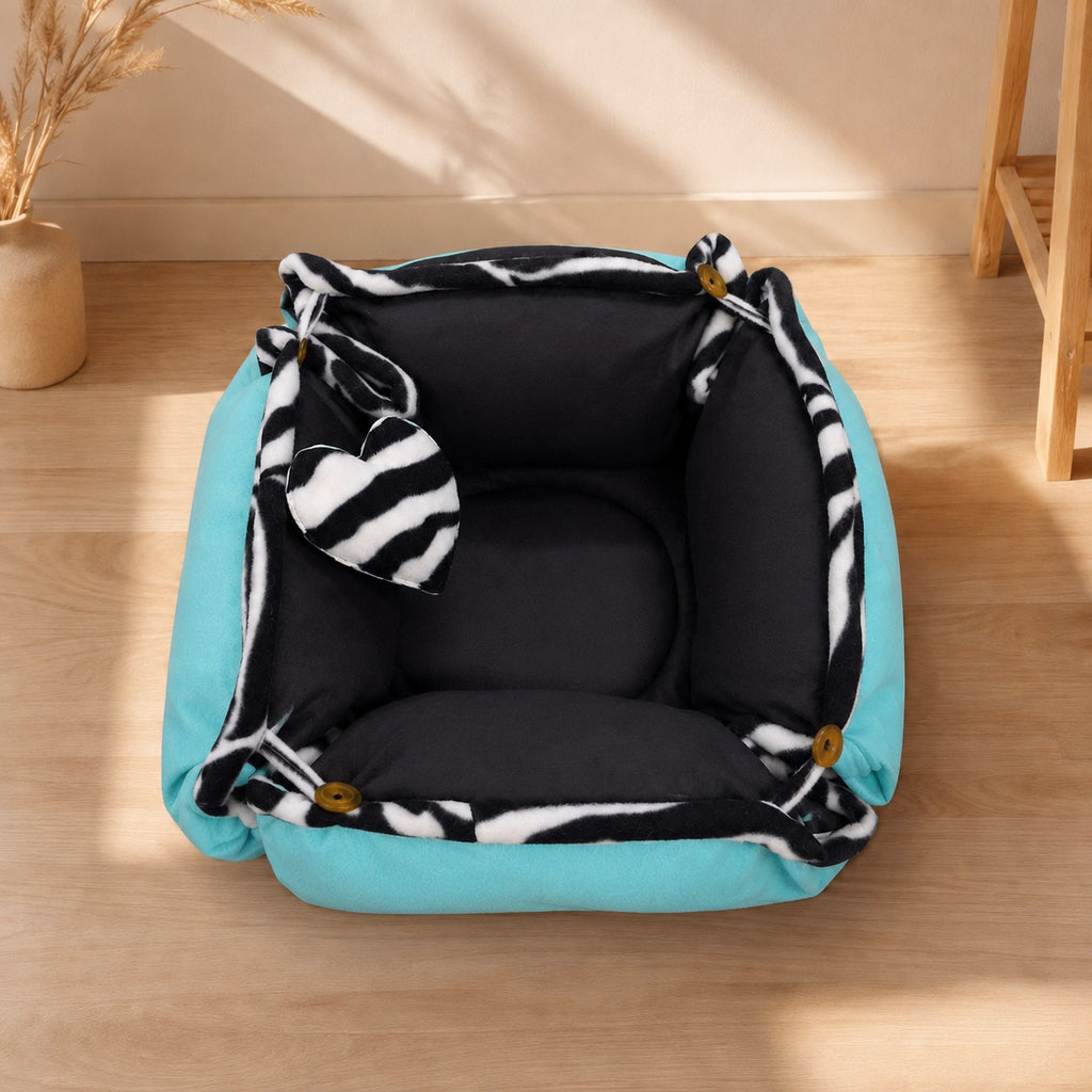 Cama Cuna Reversible de Tela Anti Rasguños Para Gatos