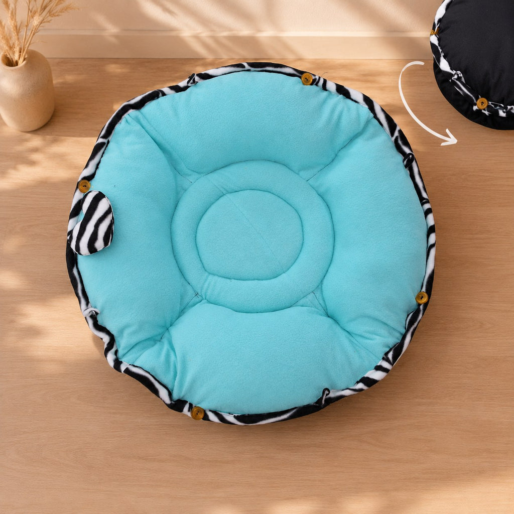 Cama Cuna Reversible de Tela Anti Rasguños Para Gatos