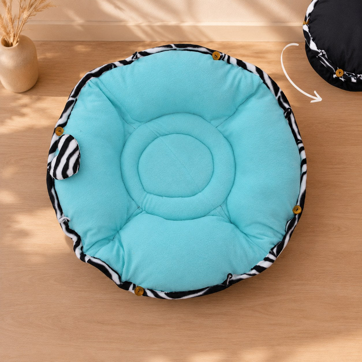 Cama Cuna Reversible de Tela Anti Rasguños Para Gatos