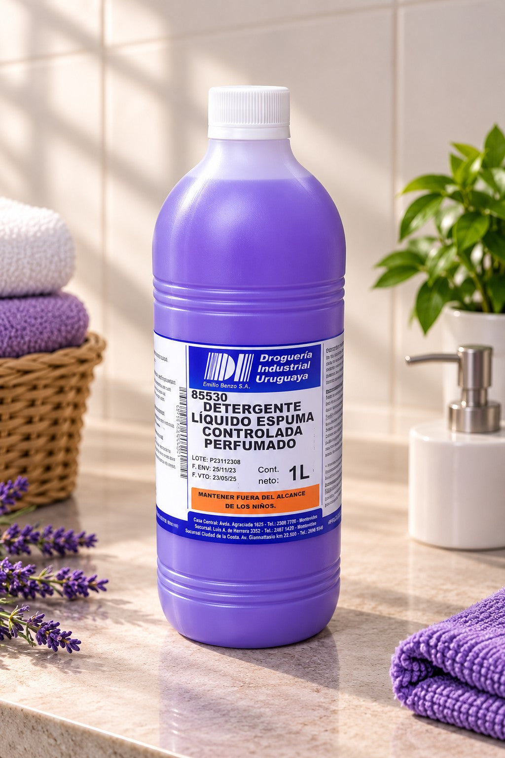Detergente Líquido Espuma Controlada Perfumado – 1L