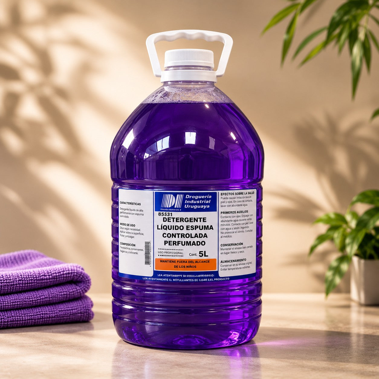 Detergente Líquido Espuma Controlada Violeta Real – 5L
