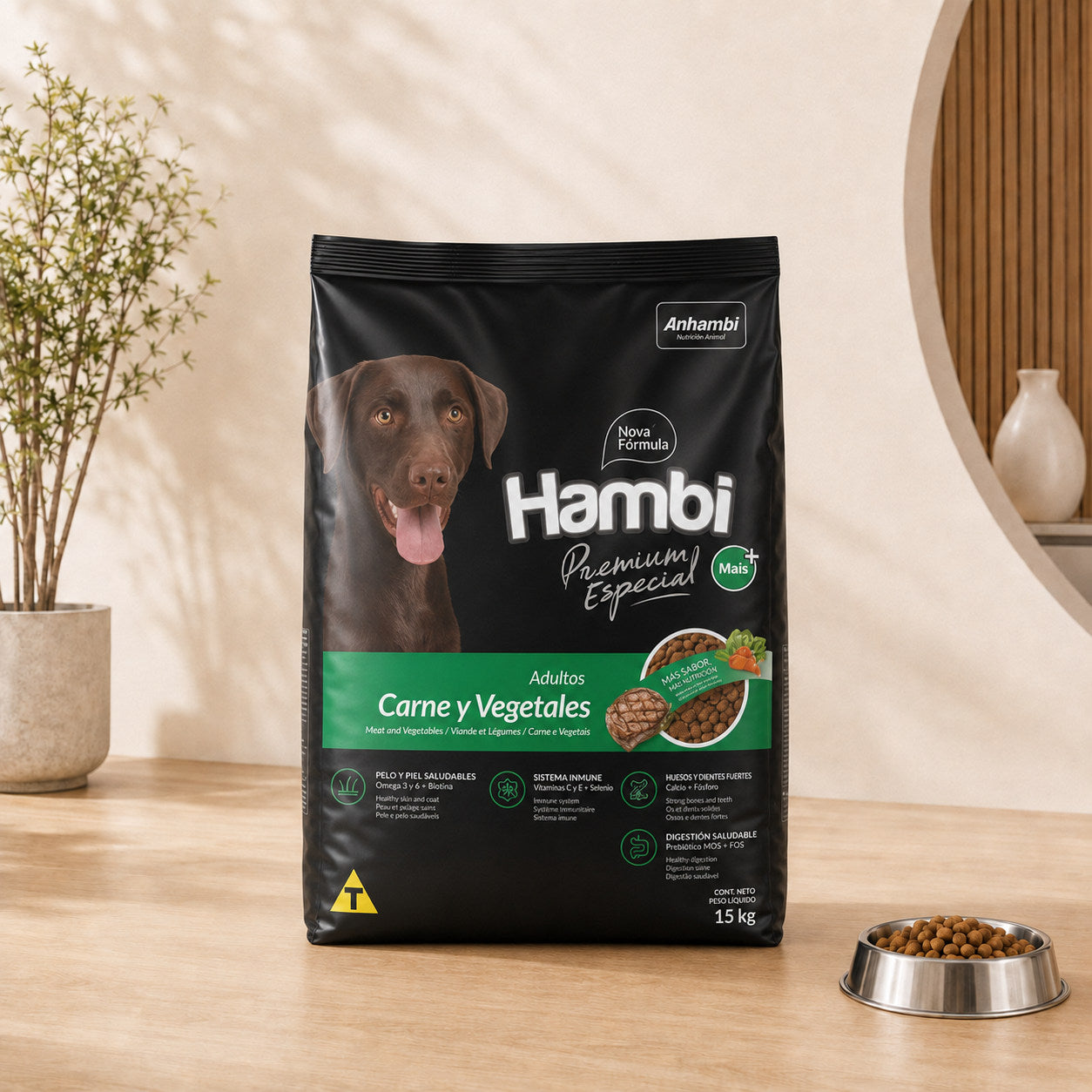 Hambi Carne y Vegetales