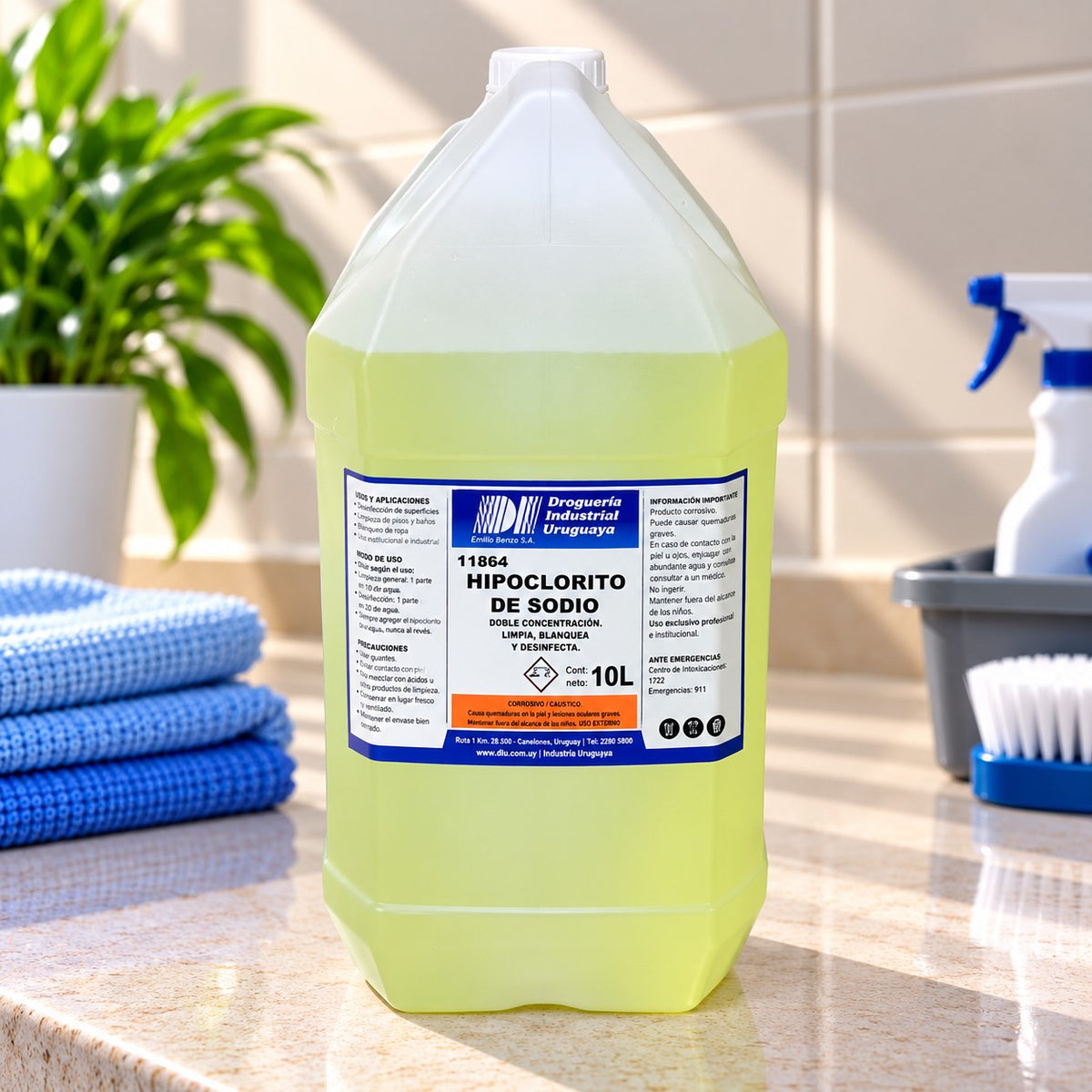 Hipoclorito de Sodio Doble Concentración DIU – 10L
