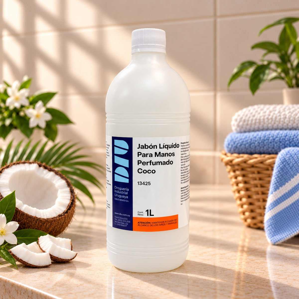 Jabón Líquido para Manos Perfumado Coco DIU – 1L