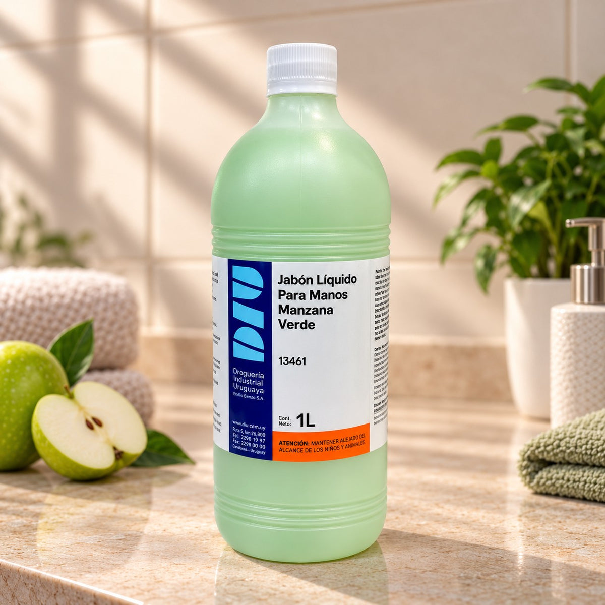 Jabón Líquido para Manos Manzana Verde DIU – 1L