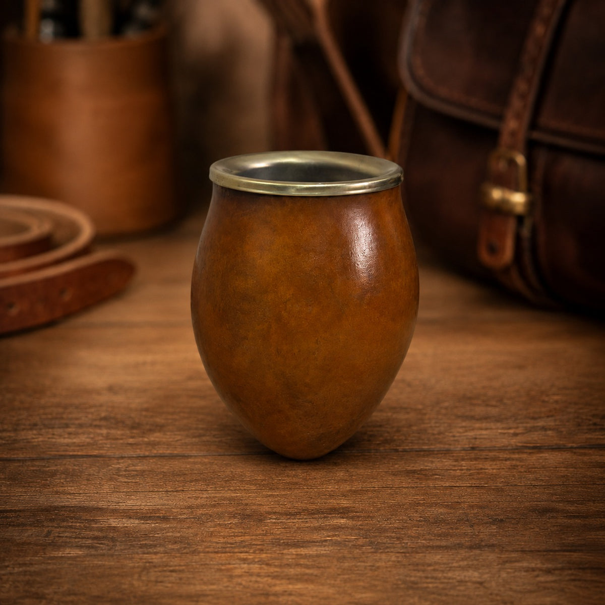 Mate con boquilla fina de alpaca