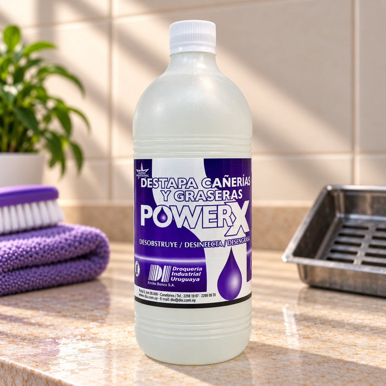 Destapa Cañerías y Graseras Power X DIU – 1L